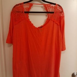 Torrid lace accent top